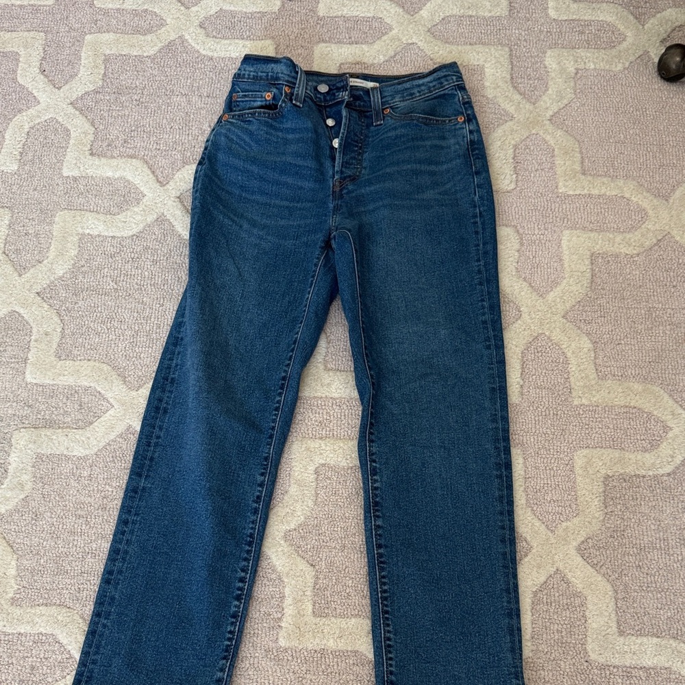 Classic High-Rise Women's Dark Blue Jeans